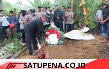 Polres Aceh Tengah Lepas Alm. Aiptu Iswandi dengan Penghormatan Terakhir dalam Tradisi Kepolisian