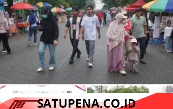 Hujan Tak Patahkan Semangat Warga Langsa Ikuti Car Free Day dan Baksoskes HUT TNI ke-81