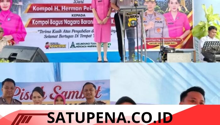 Pisah Sambut Kapolsek Kandis, Kompol Bagus Tegaskan Komitmen Jaga Kamtibmas dan Cegah Karhutla