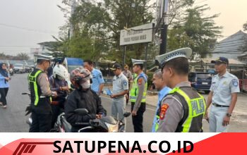 Gelar Sosialisasi di Tugu Payan Emas, Satlantas Polres Lampung Utara Ingatkan Warga Manfaatkan Keringanan Pajak
