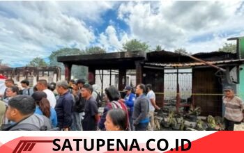 Pengkab Taput Meninjau Langsung Lokasi Kebakaran. 4 Unit Rumah Warga Hangus di Sipaholon.