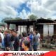 Pengkab Taput Meninjau Langsung Lokasi Kebakaran. 4 Unit Rumah Warga Hangus di Sipaholon.