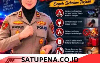 Peduli Keselamatan Warga, Kapolres Lampung Utara Masifkan Imbauan Cegah Kebakaran