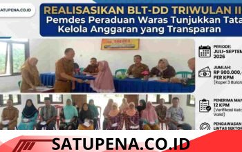 Realisasikan BLT-DD Triwulan III, Pemdes Peraduan Waras Tunjukkan Tata Kelola Anggaran yang Transparan