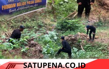 Gerakan Indonesia Asri, Personel Batalyon B Pelopor Bersihkan Lingkungan Mako