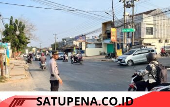 Antisipasi Macet dan Kecelakaan, Polres Lampung Utara Siagakan Personel di Titik Rawan