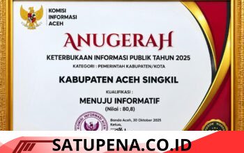 Pemkab Aceh Singkil Ikuti Presentasi Monev Keterbukaan Informasi Publik 2026