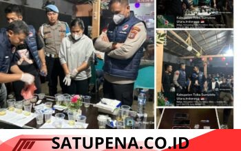 Kapolres Toba Pimpin Operasi Sarang Narkoba di Cafe Santai Balige, 14 Pria dan 6 Perempuan Positif Narkoba