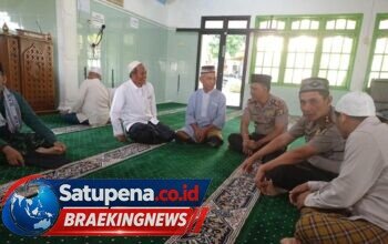 Dekati Warga Kelapa Tujuh, Wakapolres Lampung Utara Tampung Aspirasi di Masjid Alhikmah