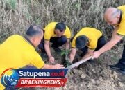 Green Policing, Lagi Polres Aceh Tengah Pungut Sampah dan Tanam Pohon di Lapangan Musara Alun
