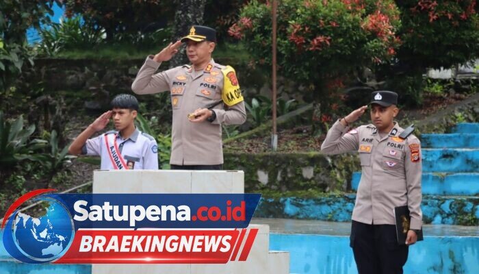 Kapolres Bener Meriah Pimpin Upacara di SMK Negeri 4, Ajak Pelajar Bijak Bermedia Sosial