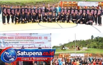 Bupati Taput Pimpin Upacara Hari Sumpah Pemuda ke-98 di Menara Pandang Salib Kasih‎
