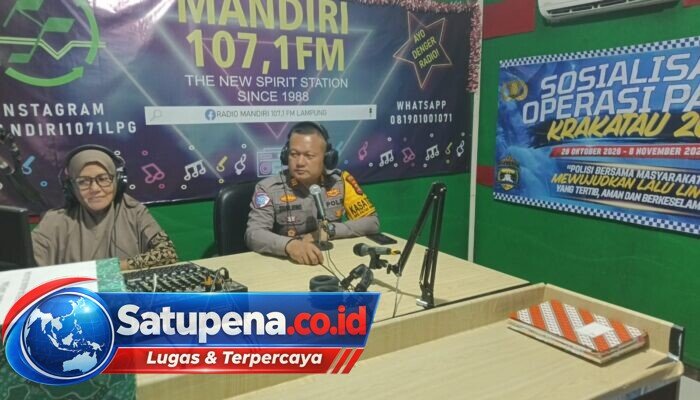Sosialisasi Operasi Patuh Krakatau 2026, Satlantas Lampung Utara Mengudara di FM 107.1