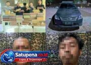 Polres Tubaba Gagalkan Penyelundupan 75 Ribu Batang Rokok Ilegal di Pintu Tol Lambu Kibang