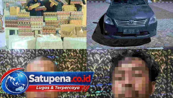 Polres Tubaba Gagalkan Penyelundupan 75 Ribu Batang Rokok Ilegal di Pintu Tol Lambu Kibang